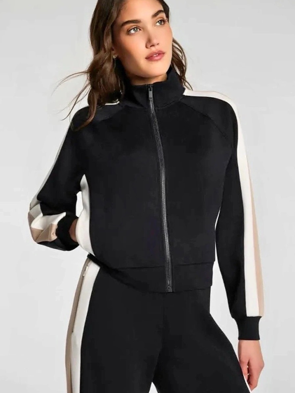 SPANX Color-block Track Jacket Size XS